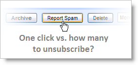 Make unsubscribe easy or risk getting spam filtered