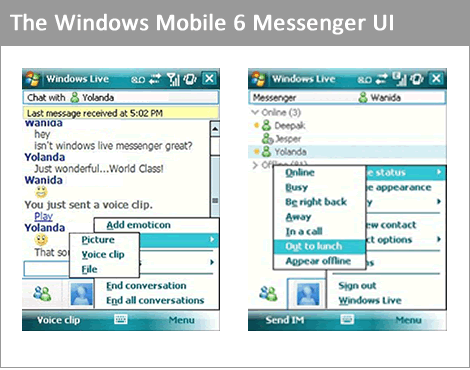Windows Mobile 6 UI