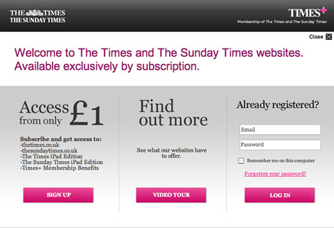 The Times Paywall